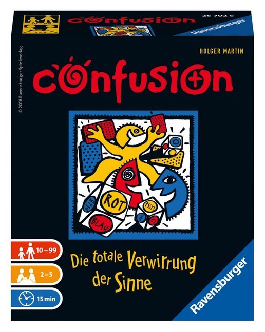 Ravensburger 26702 - Confusion, Reaktionsspiel für 2-5 Spieler ab 10 Jahren, Verwirrung der Sinne, Die Flotten Kleinen main product photo