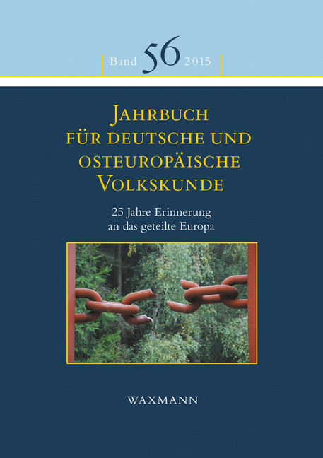 Jahrbuch für deutsche und osteuropäische Volkskunde main product photo