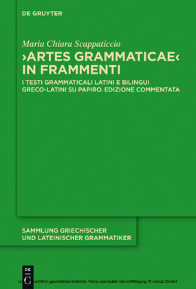 'Artes Grammaticae' in frammenti