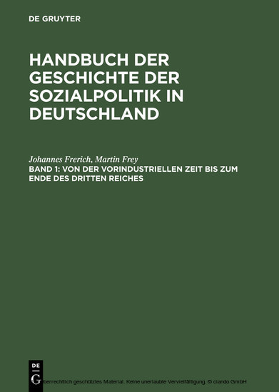 Von der vorindustriellen Zeit bis zum Ende des Dritten Reiches main product photo