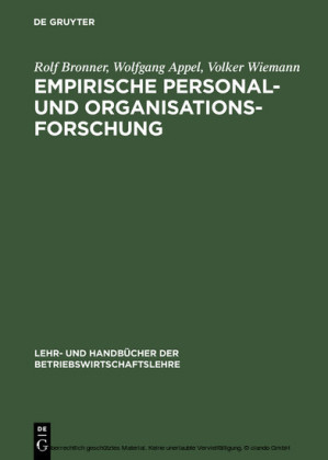 Empirische Personal- und Organisationsforschung