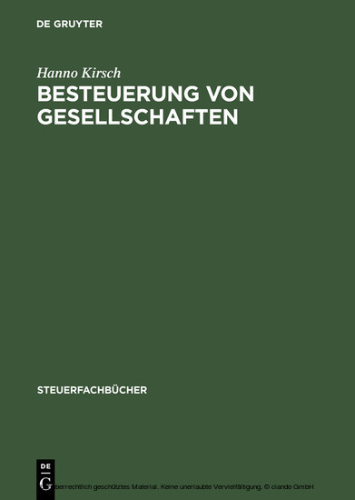 Besteuerung von Gesellschaften main product photo