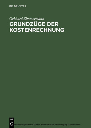 Grundzüge der Kostenrechnung