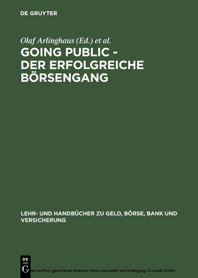 Going Public - Der erfolgreiche Börsengang main product photo