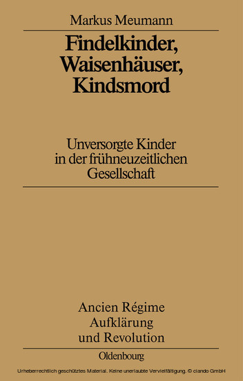 Findelkinder, Waisenhäuser, Kindsmord in der Frühen Neuzeit main product photo