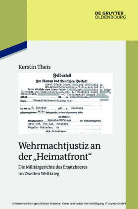 Wehrmachtjustiz an der 'Heimatfront'