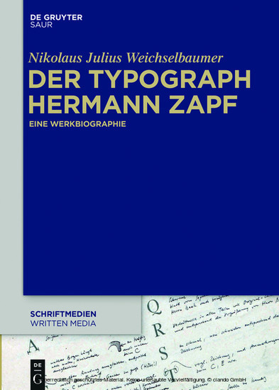 Der Typograph Hermann Zapf main product photo