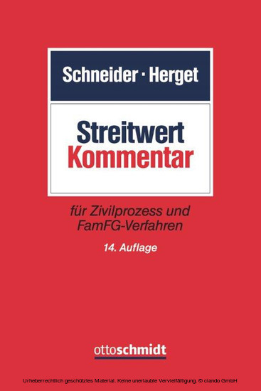 Streitwert-Kommentar main product photo
