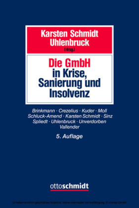 Die GmbH in Krise, Sanierung und Insolvenz