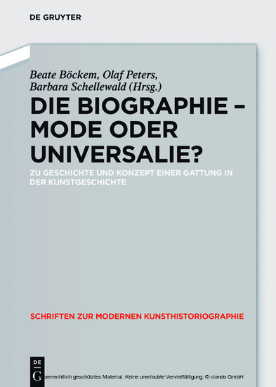 Die Biographie - Mode oder Universalie? main product photo