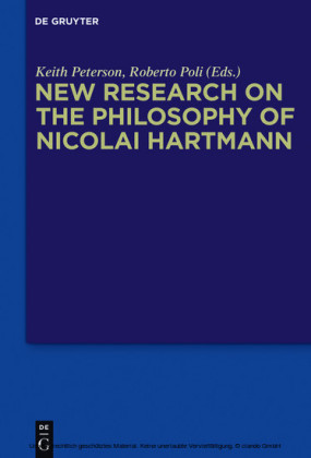 New Research on the Philosophy of Nicolai Hartmann