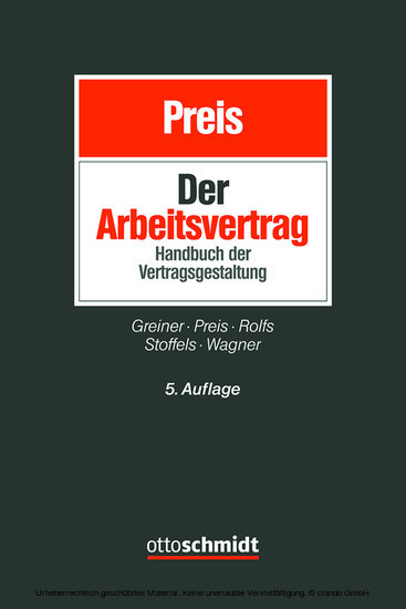 Der Arbeitsvertrag main product photo