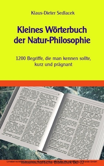Kleines Wörterbuch der Natur-Philosophie main product photo