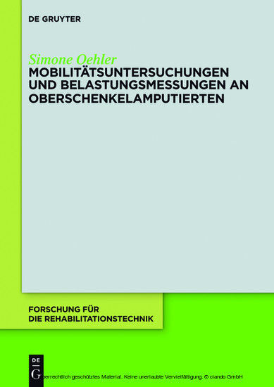 Mobilitätsuntersuchungen und Belastungsmessungen an Oberschenkelamputierten main product photo