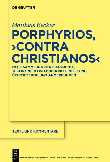 Porphyrios, 'Contra Christianos' main product photo