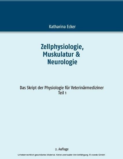 Zellphysiologie, Muskulatur & Neurologie main product photo