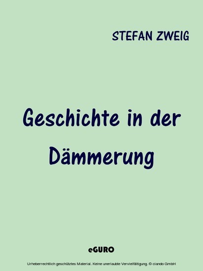 Geschichte in der Dämmerung main product photo