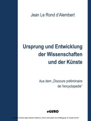 Ursprung und Entwicklung der Wissenschaften und der Künste