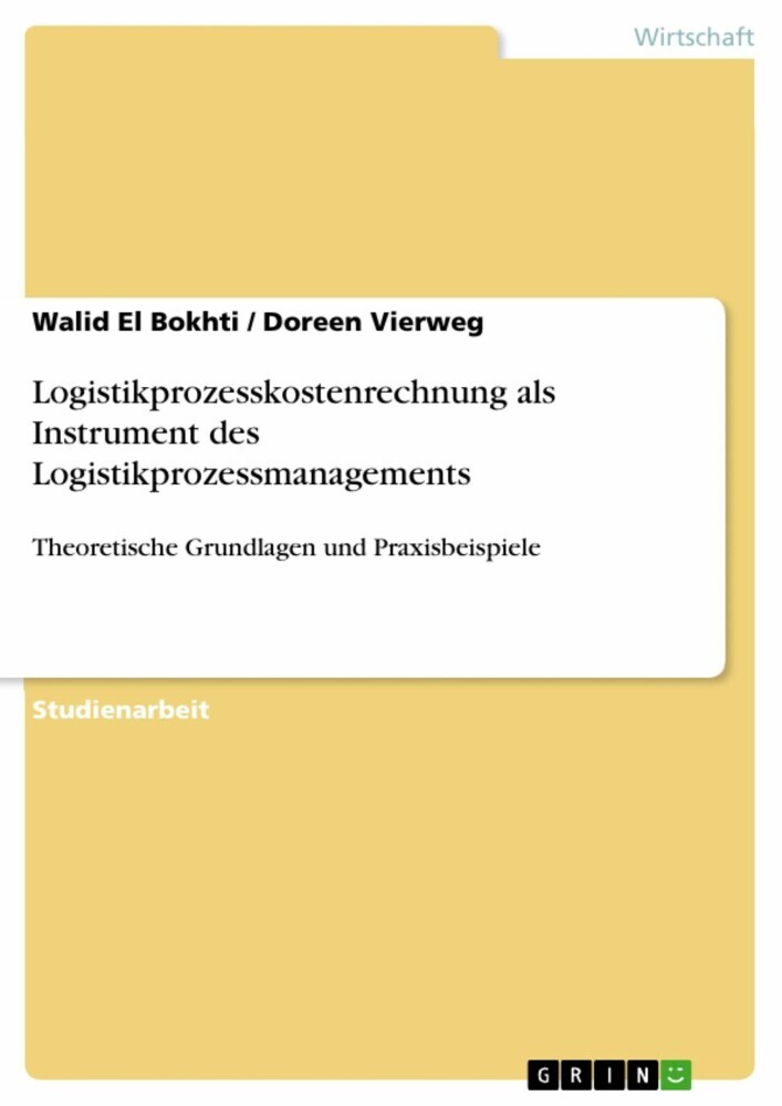 Logistikprozesskostenrechnung als Instrument des Logistikprozessmanagements main product photo