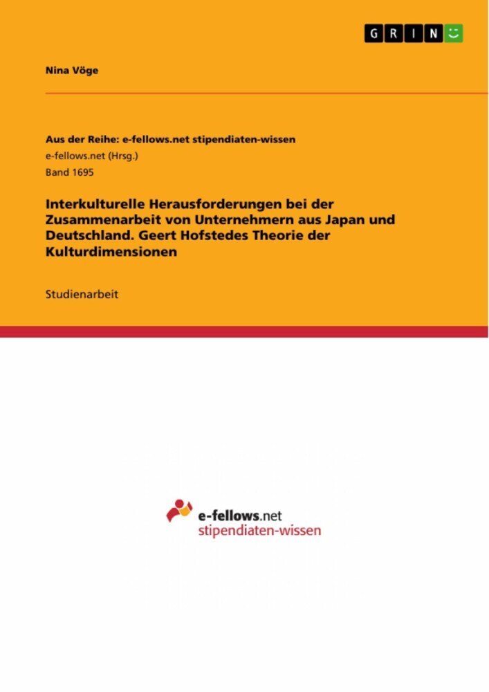 Interkulturelle Herausforderungen bei der Zusammenarbeit von Unternehmern aus Japan und Deutschland. Geert Hofstedes Theorie der Kulturdimensionen main product photo