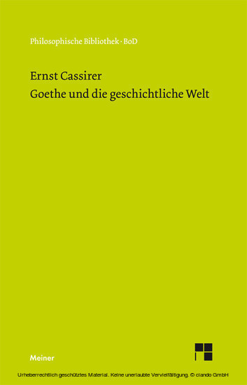 Goethe und die geschichtliche Welt main product photo