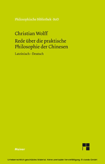 Oratio de sinarum philosophia practica. Rede über die praktische Philosophie der Chinesen main product photo