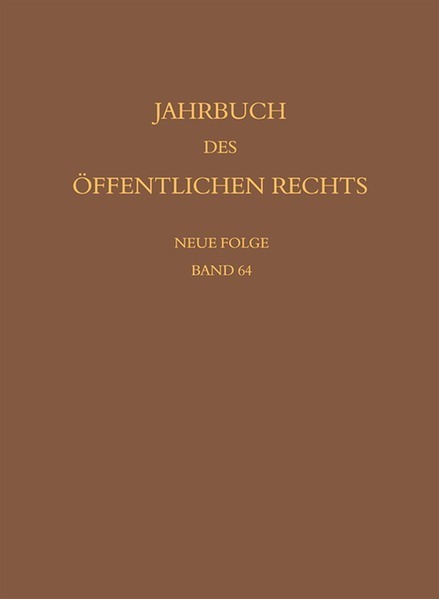 Jahrbuch des öffentlichen Rechts der Gegenwart. Neue Folge main product photo
