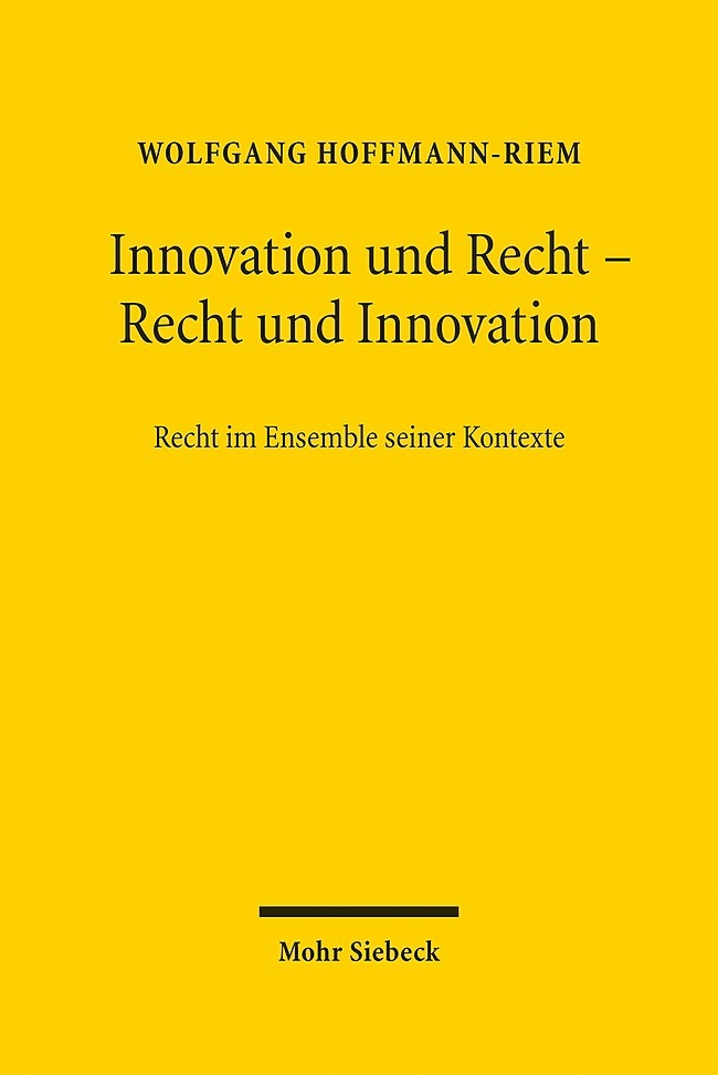 Innovation und Recht - Recht und Innovation main product photo