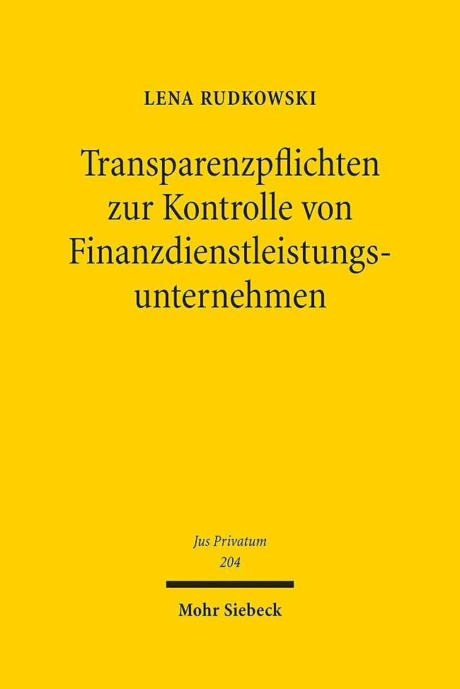 Transparenzpflichten zur Kontrolle von Finanzdienstleistungsunternehmen main product photo