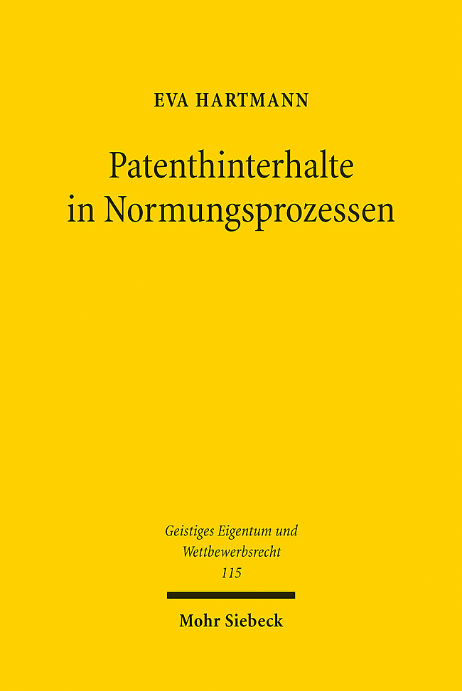 Patenthinterhalte in Normungsprozessen main product photo