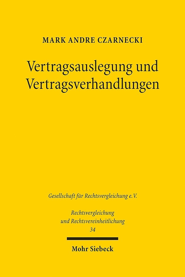 Vertragsauslegung und Vertragsverhandlungen main product photo