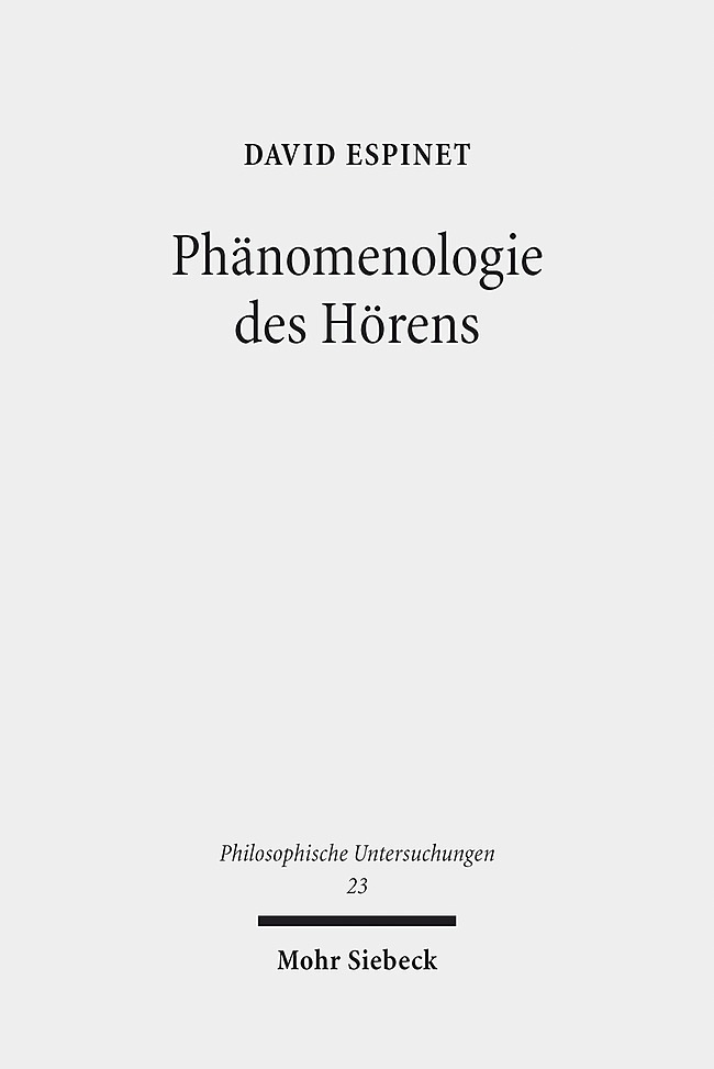 Phänomenologie des Hörens main product photo