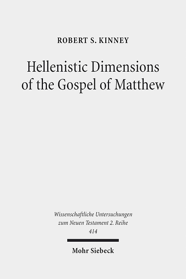 Hellenistic Dimensions of the Gospel of Matthew main product photo