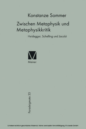 Zwischen Metaphysik und Metaphysikkritik