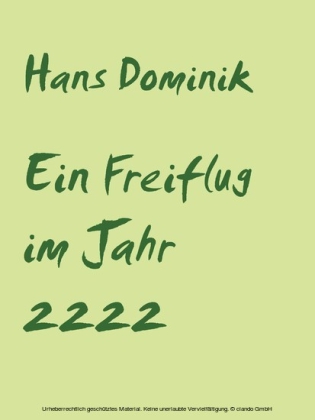 Ein Freiflug im Jahr 2222