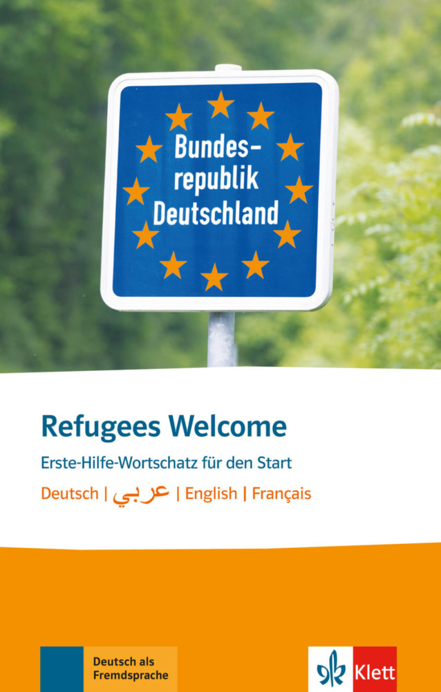 Refugees Welcome - Deutsch, Arabisch, English, Français main product photo