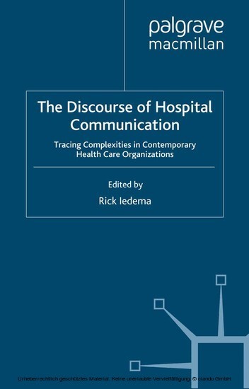 The Discourse of Hospital Communication main product photo