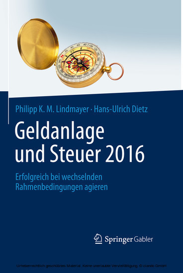 Geldanlage und Steuer 2016 main product photo
