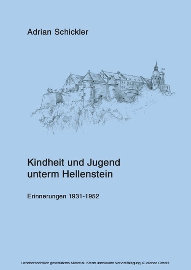 Kindheit und Jugend unterm Hellenstein main product photo