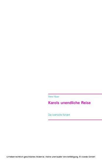 Karols unendliche Reise main product photo