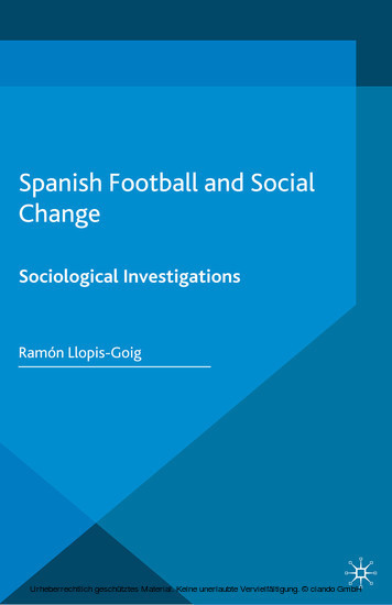 Spanish Football and Social Change main product photo