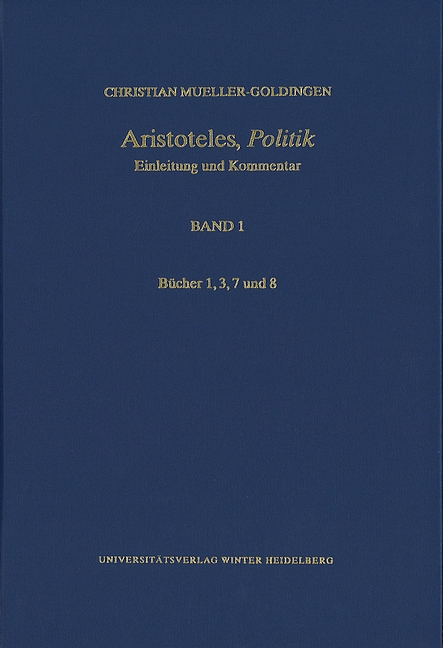 Aristoteles,'Politik' / Bücher 1, 3, 7 und 8. Bd.1 main product photo