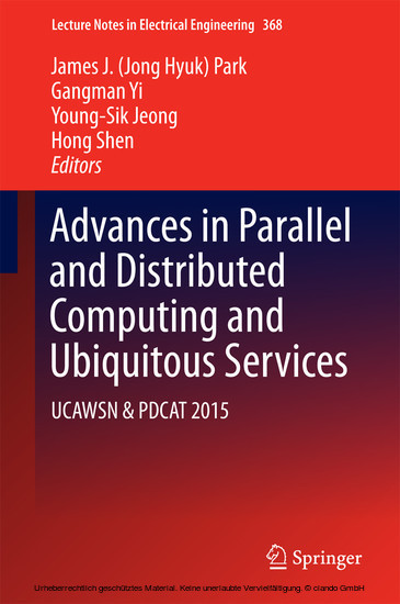 Advances in Parallel and Distributed Computing and Ubiquitous Services main product photo