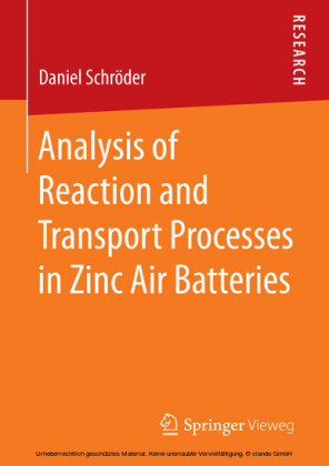Analysis of Reaction and Transport Processes in Zinc Air Batteries