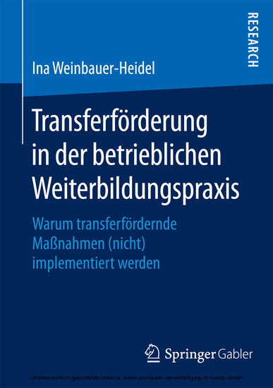 Transferförderung in der betrieblichen Weiterbildungspraxis main product photo