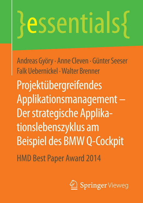 Projektübergreifendes Applikationsmanagement - Der strategische Applikationslebenszyklus am Beispiel des BMW Q-Cockpit main product photo