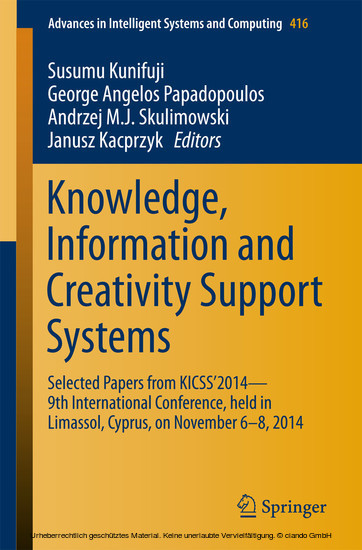 Knowledge, Information and Creativity Support Systems main product photo