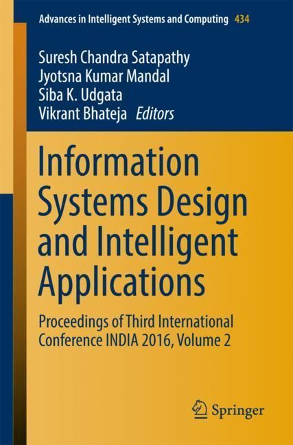 Information Systems Design and Intelligent Applications main product photo