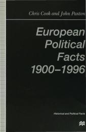 European Political Facts 1900-1996