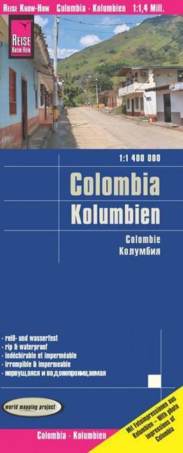 Reise Know-How Landkarte Kolumbien / Colombia (1:1.400.000) main product photo